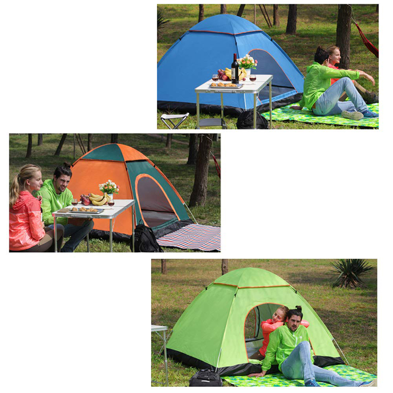 Cheap Goat Tents Outdoor Family Travel Camping Tent Automatic Open Beach Pop Up Tent 2