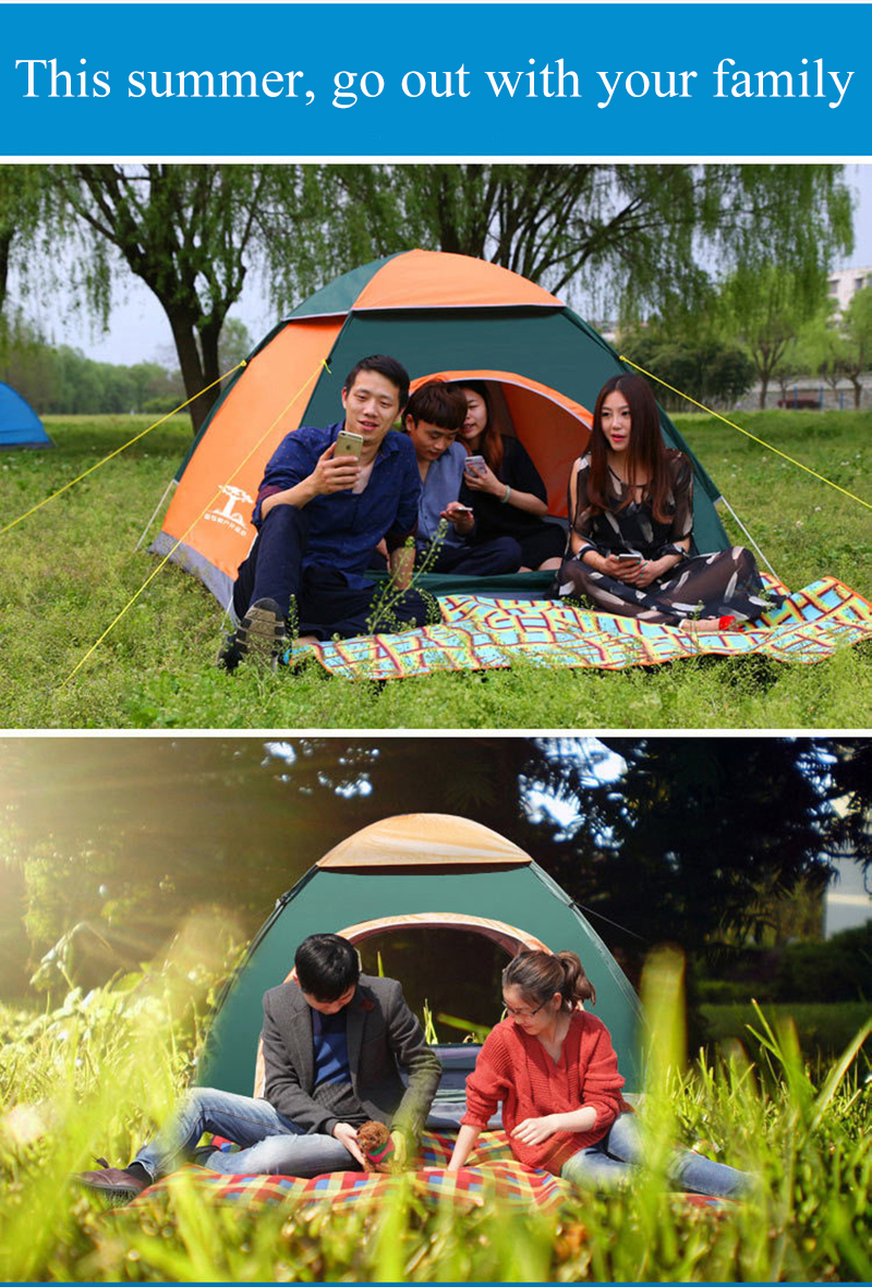 Cheap Goat Tents Outdoor Family Travel Camping Tent Automatic Open Beach Pop Up Tent 2