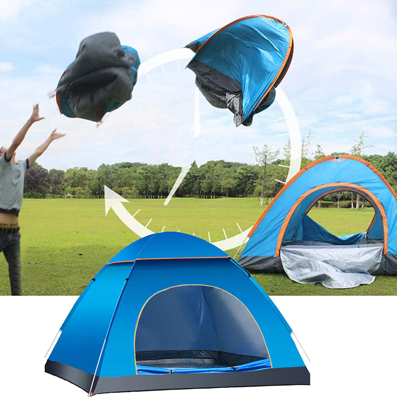 Cheap Goat Tents Outdoor Family Travel Camping Tent Automatic Open Beach Pop Up Tent 2