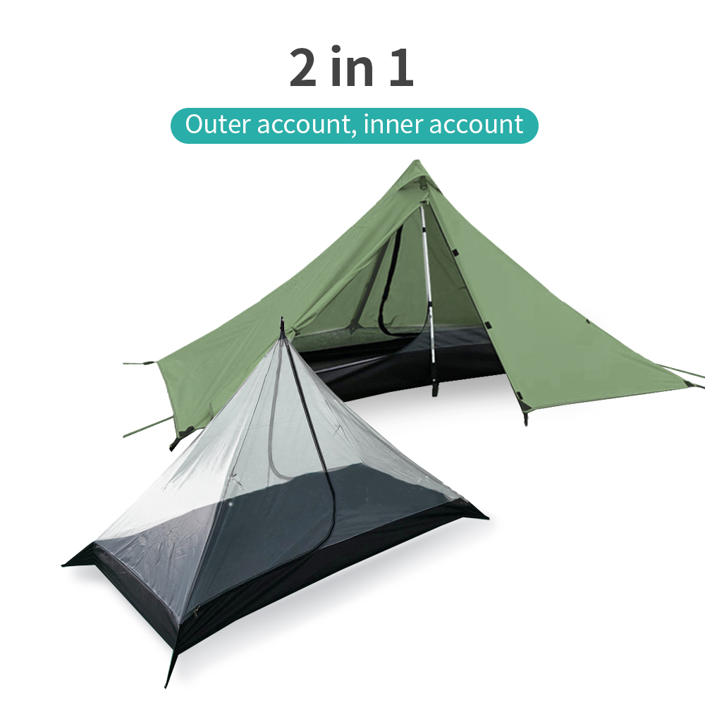 Cheap Goat Tents Outdoor Hiking Ultralight Camping 2 Person Tent 3