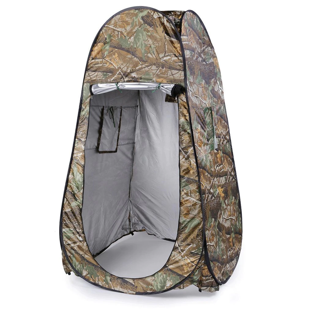 Cheap Goat Tents Outdoor Moving Shower Toilet Tent Privacy Changing Bath Shelter Fitting Room Waterproof Pop Up 180t Tent With Bag Camouflage