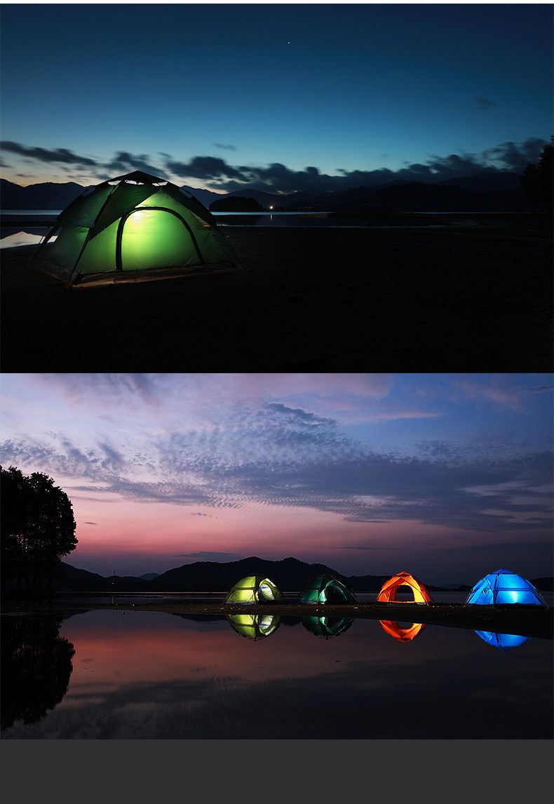 Cheap Goat Tents Outdoor Multi Person Full Automatic Tent Double Deck Windproof Camping Tent