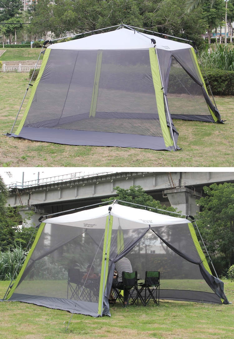 Cheap Goat Tents Outdoor Quick Opening Sunshade Self Driving Tour Sunscreen Beach Multi Person Awning Rainproof Tent