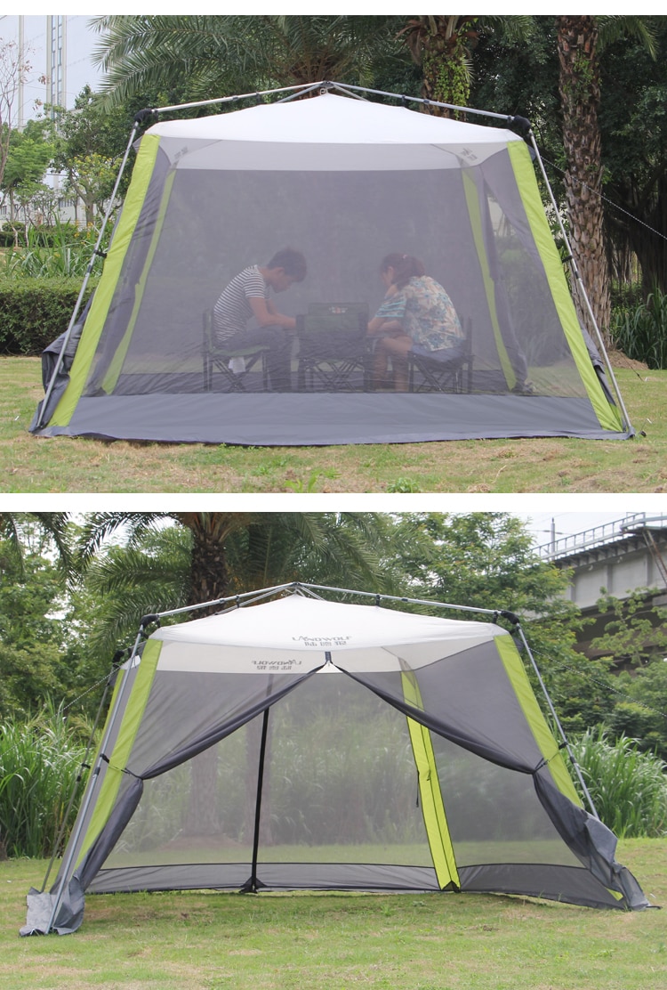 Cheap Goat Tents Outdoor Quick Opening Sunshade Self Driving Tour Sunscreen Beach Multi Person Awning Rainproof Tent