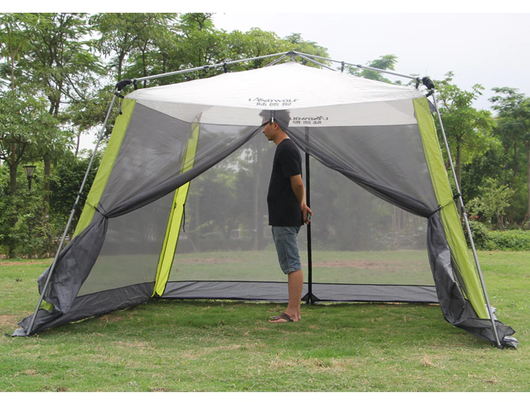 Cheap Goat Tents Outdoor Quick Opening Sunshade Self Driving Tour Sunscreen Beach Multi Person Awning Rainproof Tent