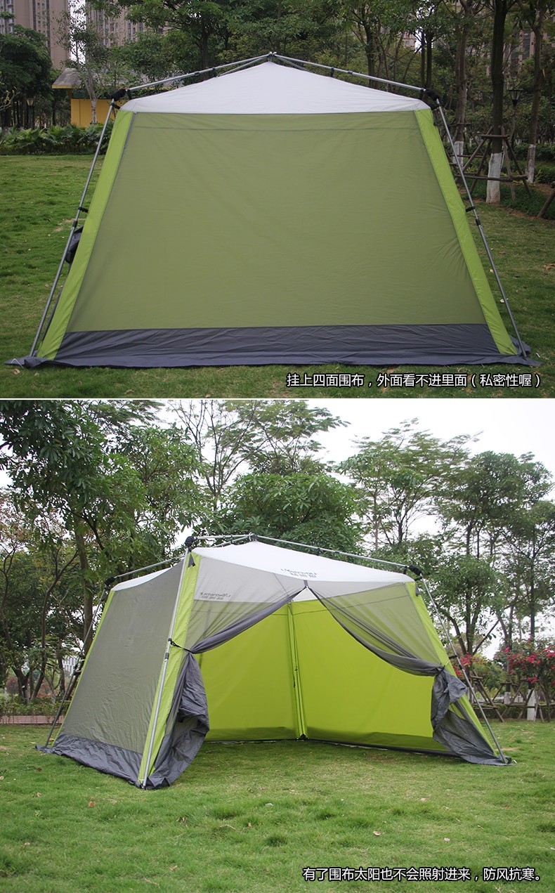 Cheap Goat Tents Outdoor Quick Opening Sunshade Self Driving Tour Sunscreen Beach Multi Person Awning Rainproof Tent
