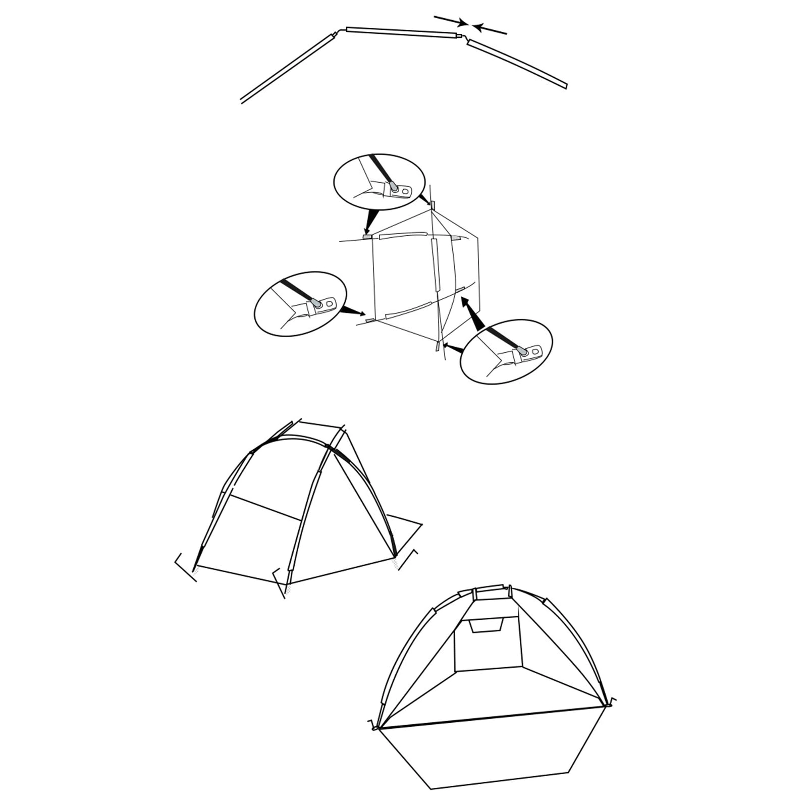 Cheap Goat Tents Outdoor Shade Tent Beach Tent Portable Beach Sun Shade Canopy Camping Accessories Hiking Fishing Weekend Trips Sporting Events