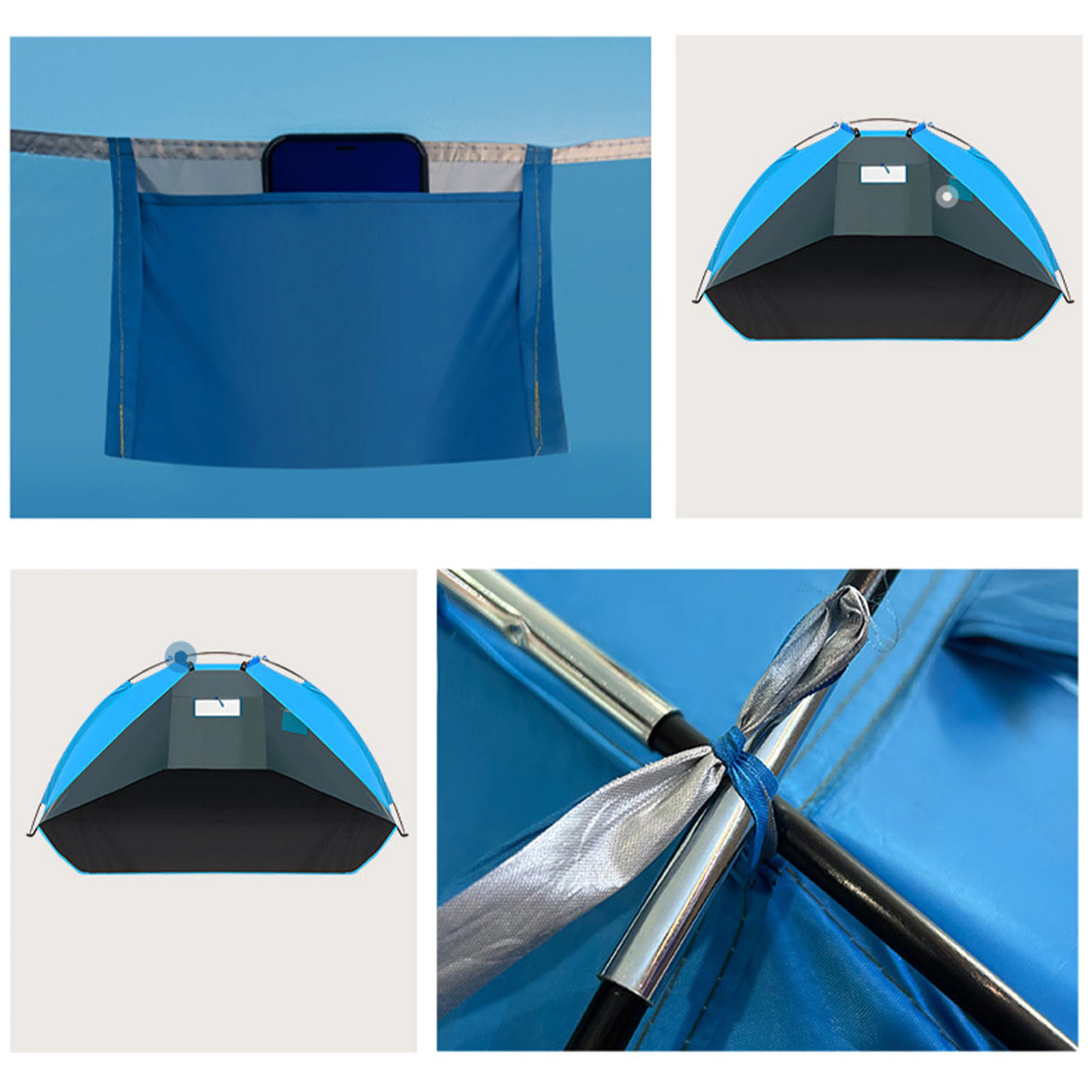 Cheap Goat Tents Outdoor Shade Tent Beach Tent Portable Beach Sun Shade Canopy Camping Accessories Hiking Fishing Weekend Trips Sporting Events