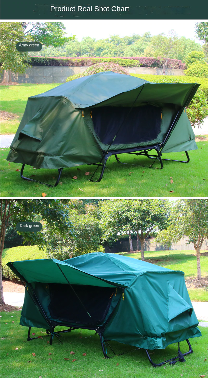 Cheap Goat Tents Outdoor Thickened Oxford Cloth Warmth Off The Ground Tent Outdoor Double