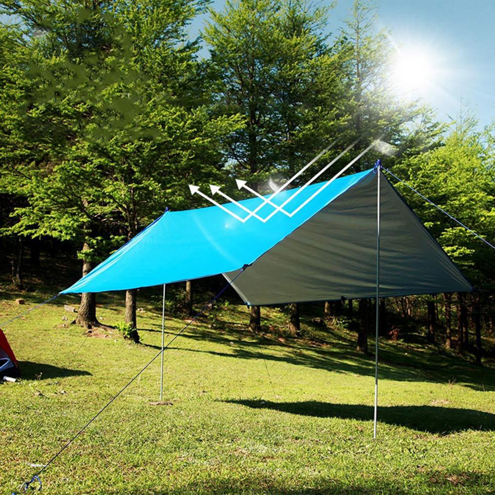 Cheap Goat Tents Outdoor Ultralight Tarp Camping Survival Sun Shelter Awning Super Light Moisture