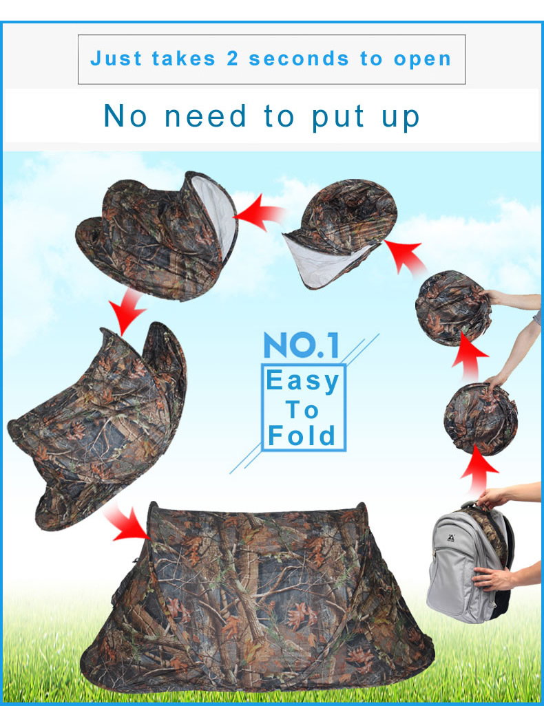 Cheap Goat Tents Outdoor Ultralight Throwing Tent Automatic Pop Up Camouflage Hiking Backpacking Camping Fishing Waterproof Single Tent