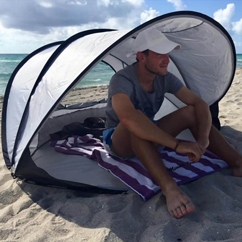 Cheap Goat Tents Oversize Beach Tent Sun Shelter Automatic Pop Up Tent Sunshade Windproof Rainproof Uv Protection Tent For Fishing Camping Hiking