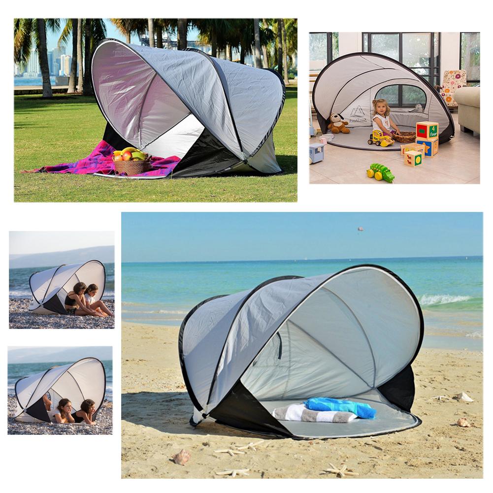 Cheap Goat Tents Oversize Beach Tent Sun Shelter Automatic Pop Up Tent Sunshade Windproof Rainproof Uv Protection Tent For Fishing Camping Hiking