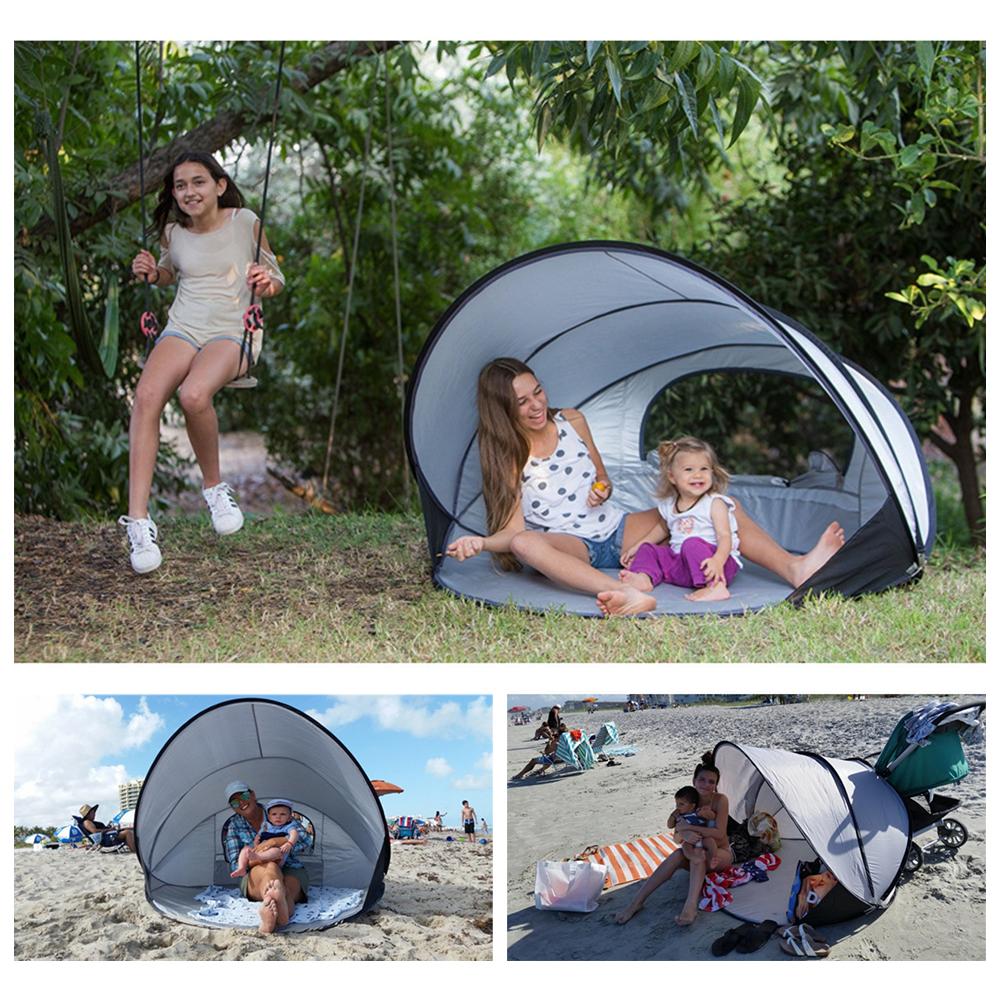 Cheap Goat Tents Oversize Beach Tent Sun Shelter Automatic Pop Up Tent Sunshade Windproof Rainproof Uv Protection Tent For Fishing Camping Hiking