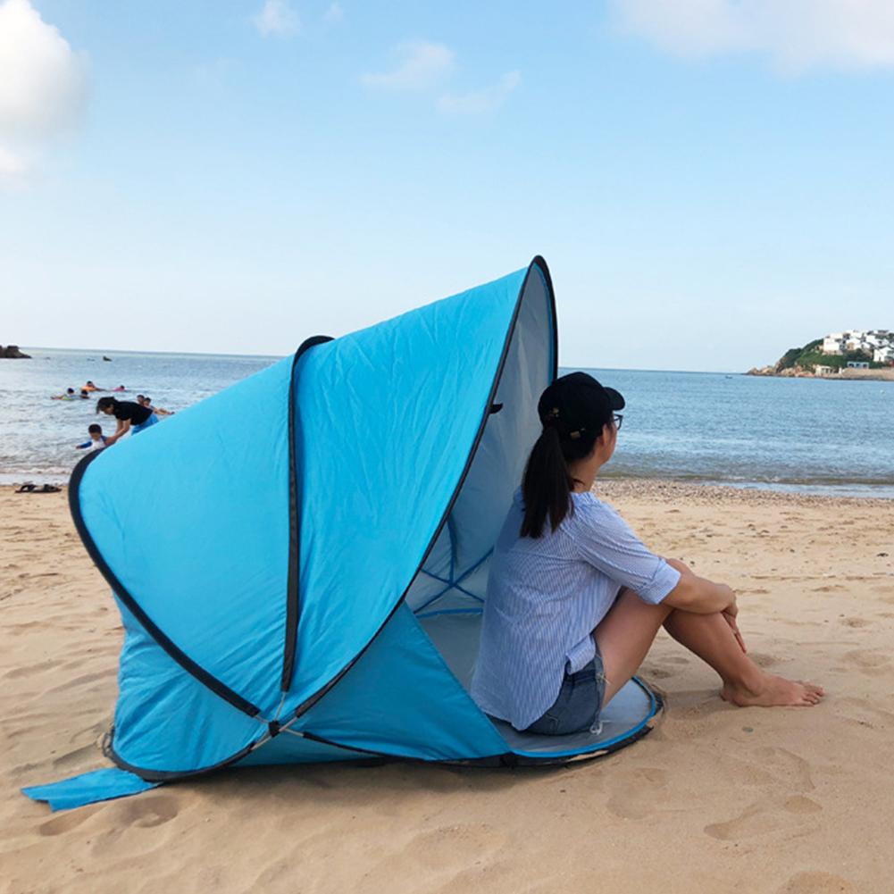 Cheap Goat Tents Oversize Beach Tent Sun Shelter Automatic Pop Up Tent Sunshade Windproof Rainproof Uv Protection Tent For Fishing Camping Hiking