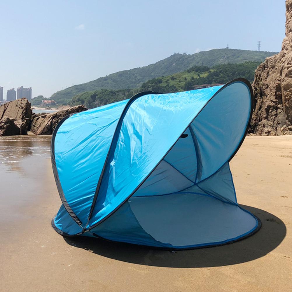 Cheap Goat Tents Oversize Beach Tent Sun Shelter Automatic Pop Up Tent Sunshade Windproof Rainproof Uv Protection Tent For Fishing Camping Hiking