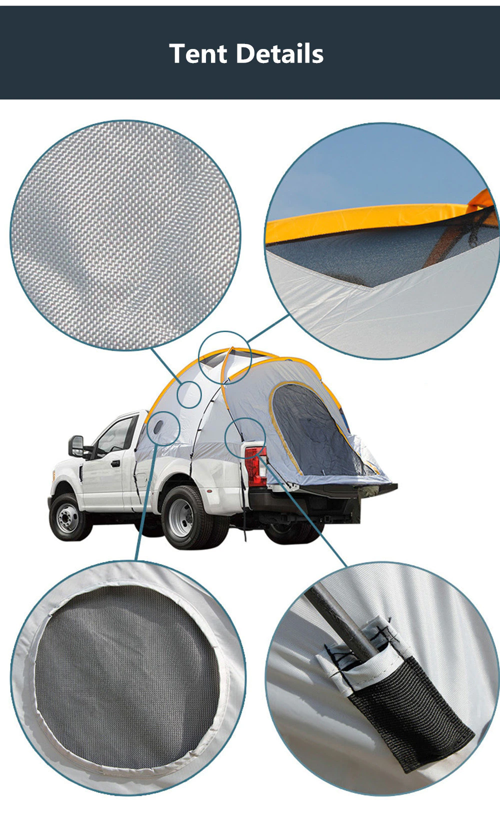 Cheap Goat Tents Pickup Truck Tailgate Bed Tent Outdoor Canopy Camper Pickup Roof Cover Tent For Camping