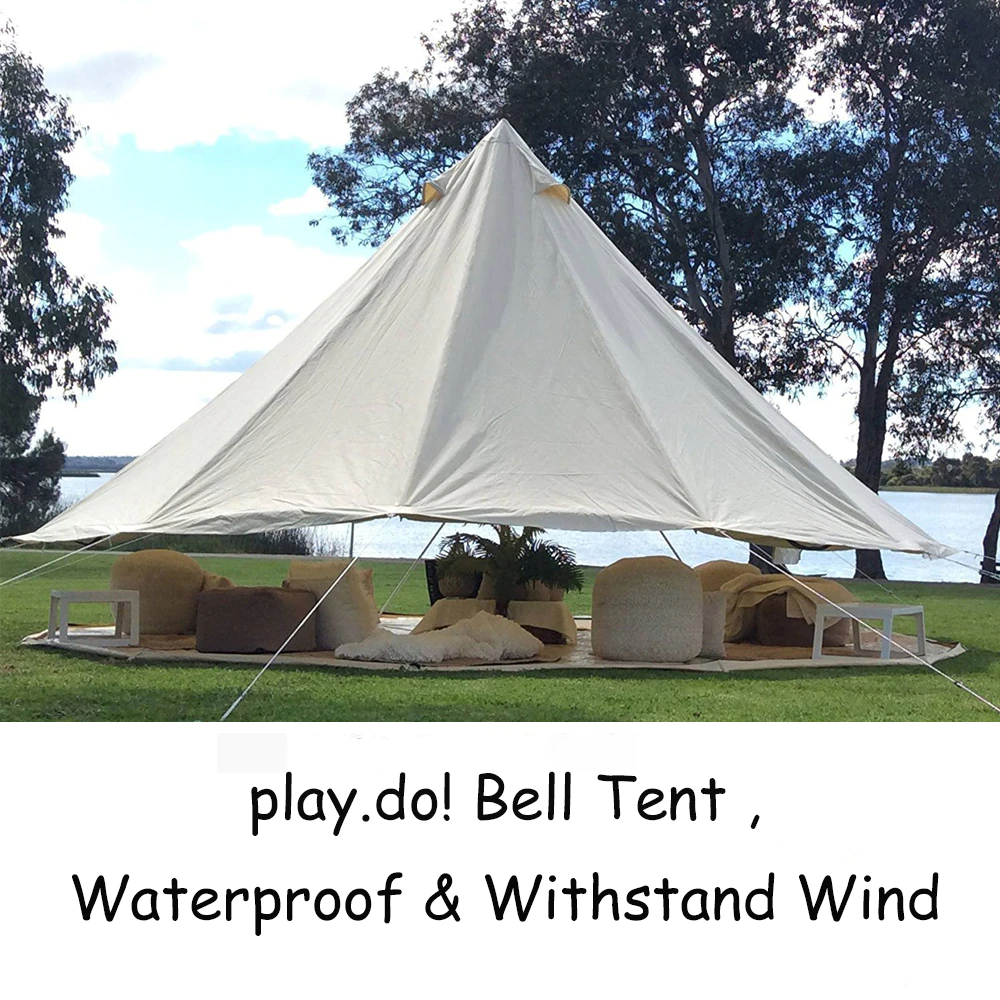 Cheap Goat Tents Play.do!4m Single Door Waterproof Cotton Bell Tent For 4