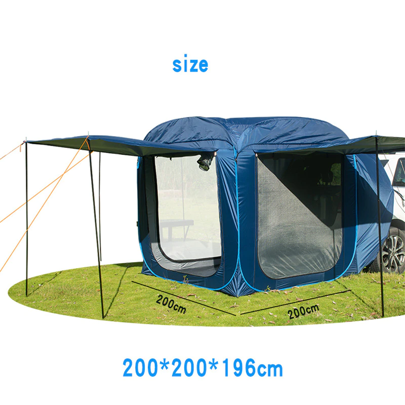 Cheap Goat Tents Pop Up Car Rear Tent Outdoor Camping Hiking Sunshade Tents Waterproof Windproof Self
