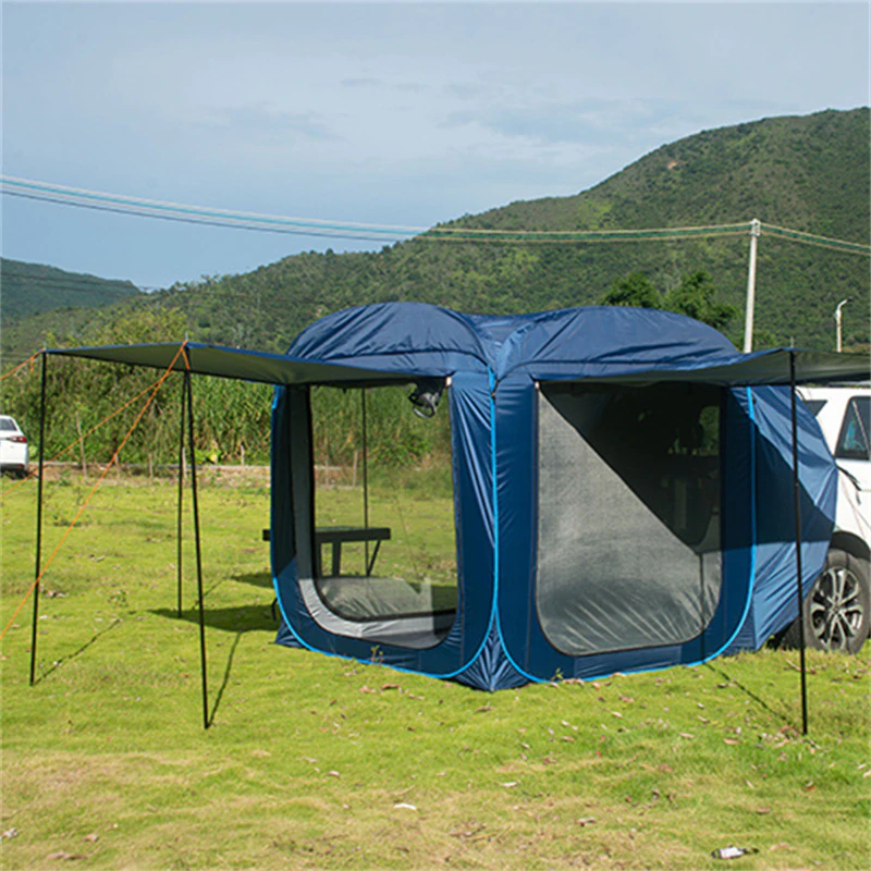 Cheap Goat Tents Pop Up Car Rear Tent Outdoor Camping Hiking Sunshade Tents Waterproof Windproof Self