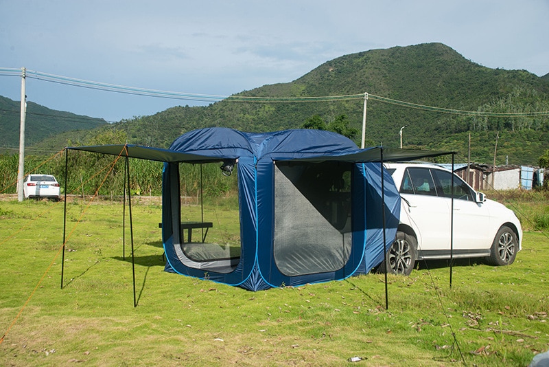 Cheap Goat Tents Pop Up Car Rear Tent Outdoor Camping Hiking Sunshade Tents Waterproof Windproof Self