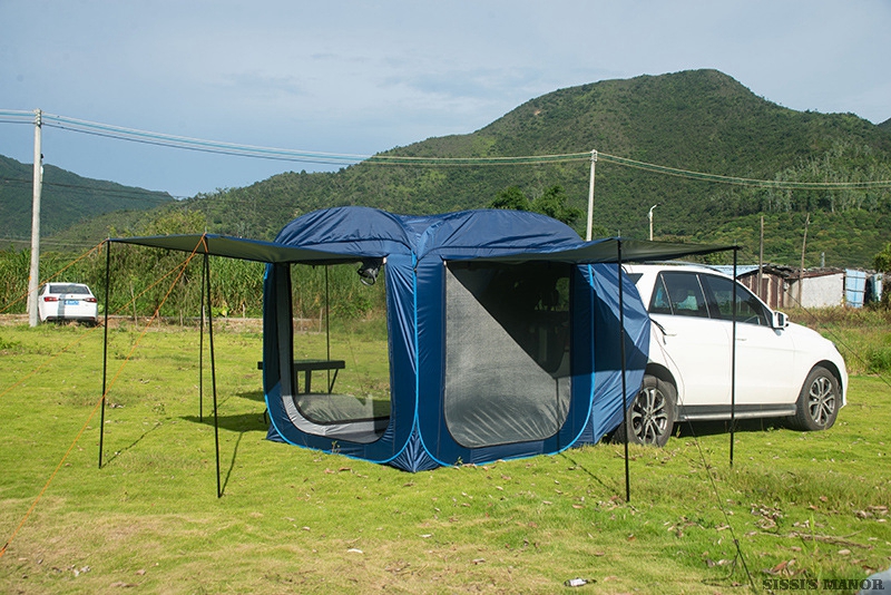 Cheap Goat Tents Pop Up Quick Open Car Rear Tent Outdoor Camping Hiking Sunshade Pergola Waterproof Windproof Self