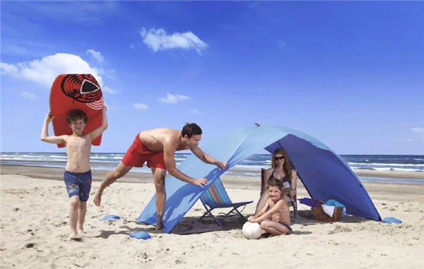 Cheap Goat Tents Portable Beach Tent Cabana Sun Shade Canopy Fishing Shelter Tents Awning Sunshade Strandtent Summer Uv Beach Umbrella Tent