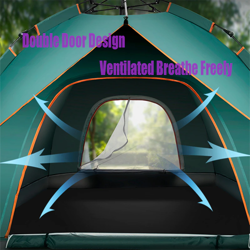 Cheap Goat Tents Portable Family Camping 2 Layers Tent Single Layer Use Suit For 3