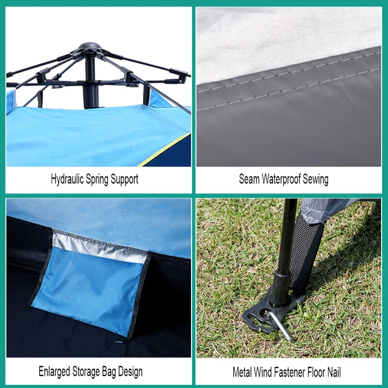 Cheap Goat Tents Portable Family Camping 2 Layers Tent Single Layer Use Suit For 3