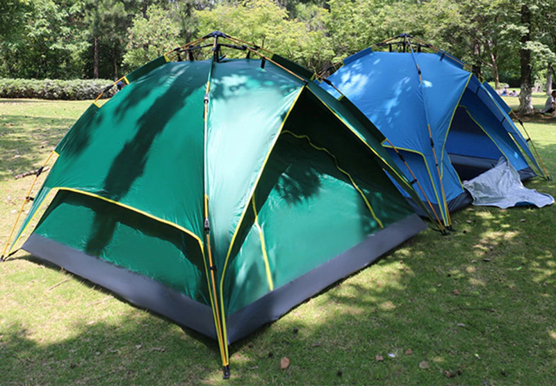 Cheap Goat Tents Portable Family Camping 2 Layers Tent Single Layer Use Suit For 3