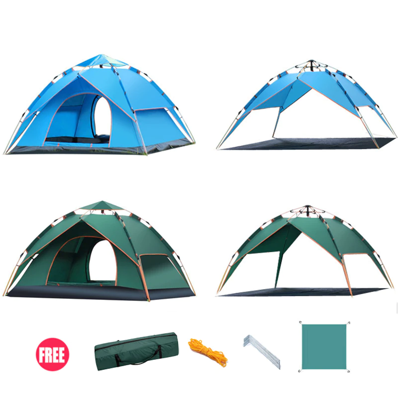 Cheap Goat Tents Portable Family Camping 2 Layers Tent Single Layer Use Suit For 3