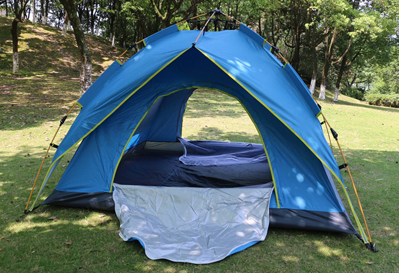 Cheap Goat Tents Portable Family Camping 2 Layers Tent Single Layer Use Suit For 3
