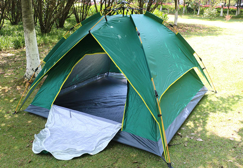Cheap Goat Tents Portable Family Camping 2 Layers Tent Single Layer Use Suit For 3