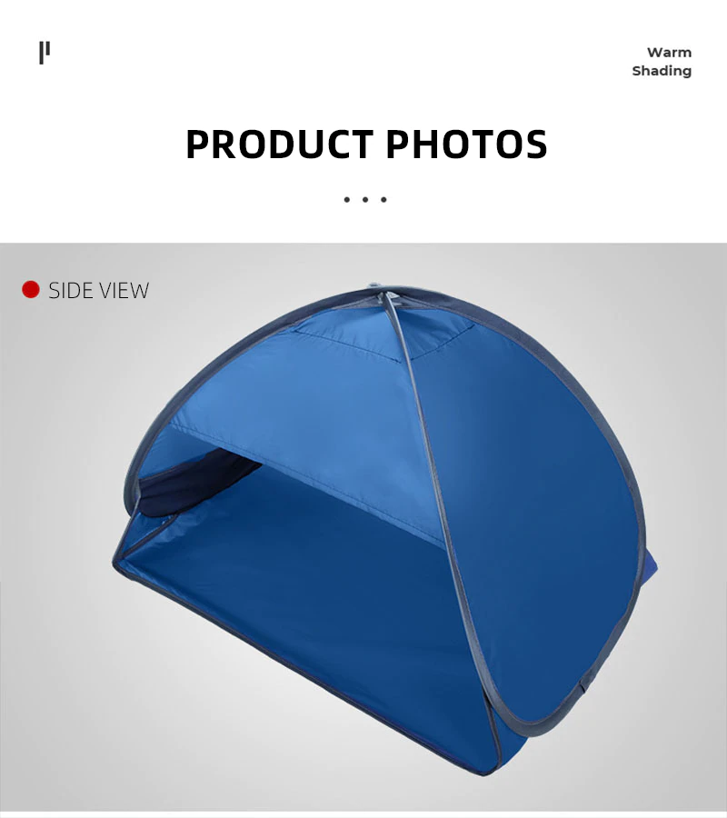 Cheap Goat Tents Portable Head Tent Beach Tent Mini Sun Shelters Windproof Waterproof With Mobile Phone Stand Lightweight Outdoor Lounge 2 Color