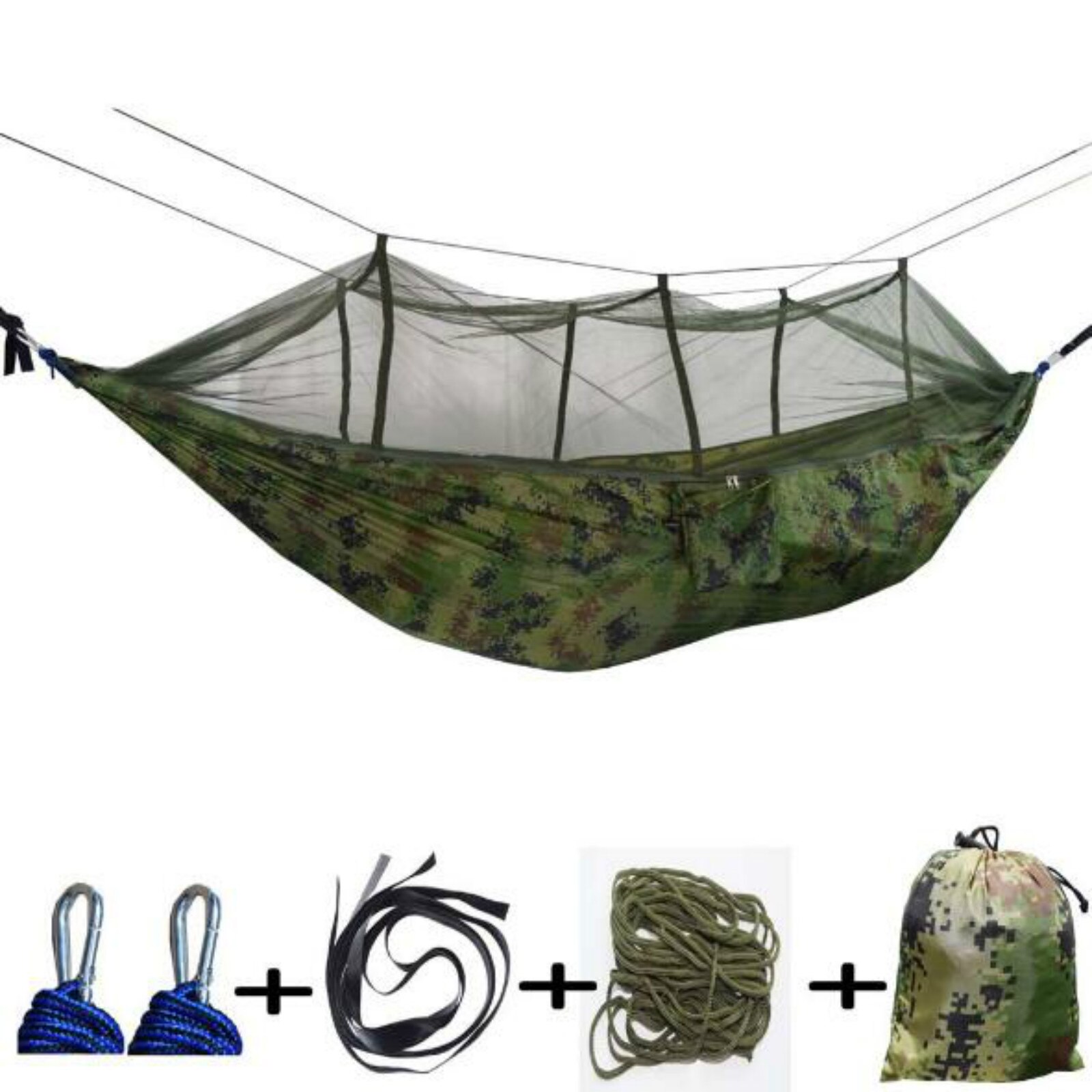 Cheap Goat Tents Portable Outdoor Camping Hammock With Mosquito Net High Strength Parachute Fabric Hanging Bed Hunting Sleeping Swing