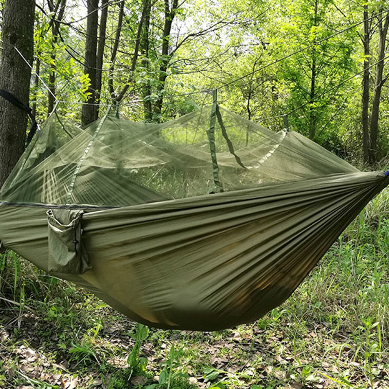 Cheap Goat Tents Portable Outdoor Camping Hammock With Mosquito Net High Strength Parachute Fabric Hanging Bed Hunting Sleeping Swing