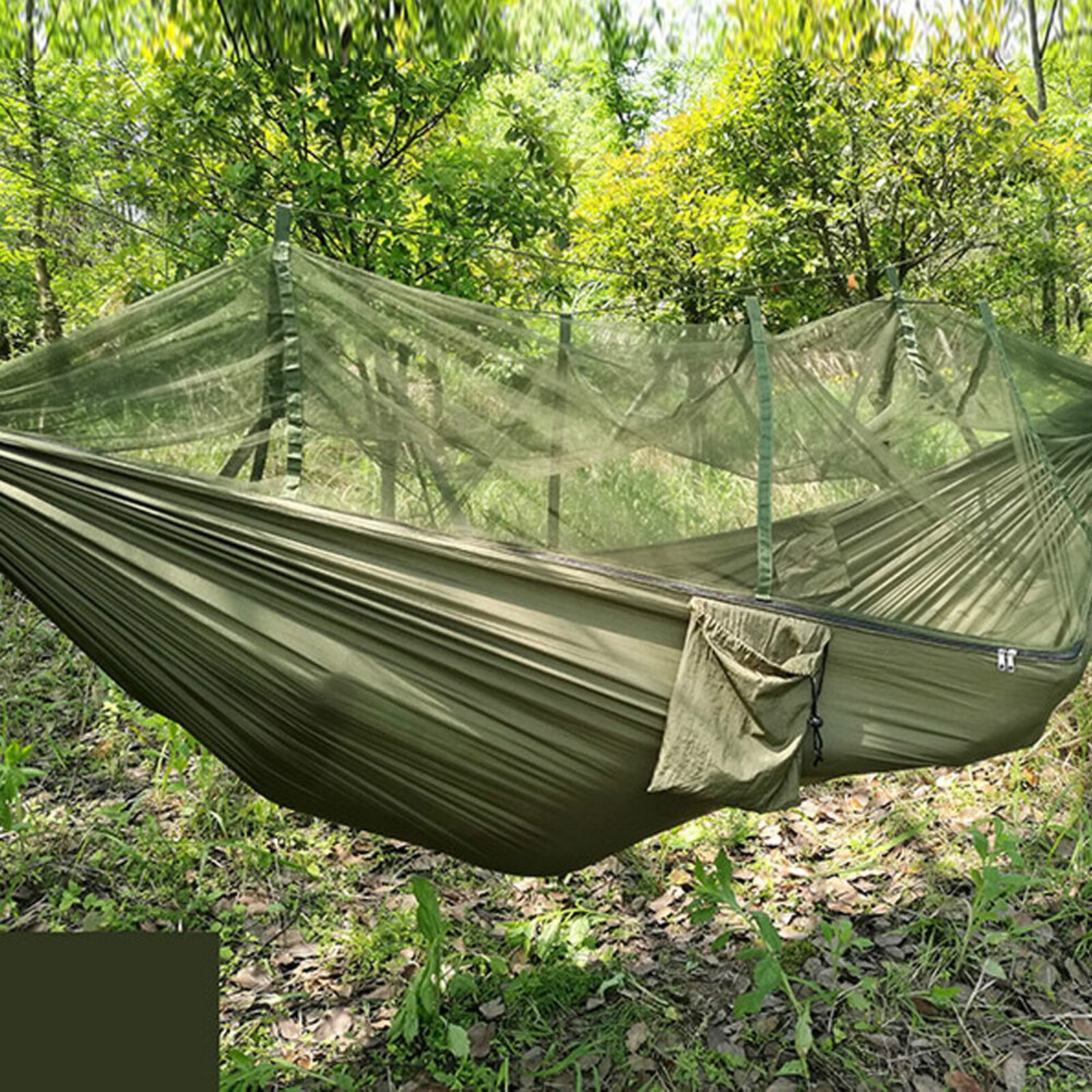 Cheap Goat Tents Portable Outdoor Camping Hammock With Mosquito Net High Strength Parachute Fabric Hanging Bed Hunting Sleeping Swing