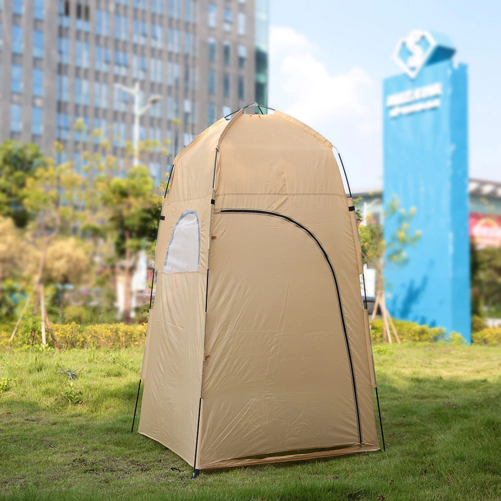 Cheap Goat Tents Portable Outdoor Shower Bath Changing Fitting Room Tent Shelter Camping Beach Privacy Toilet For Camping Tent Travel 2022