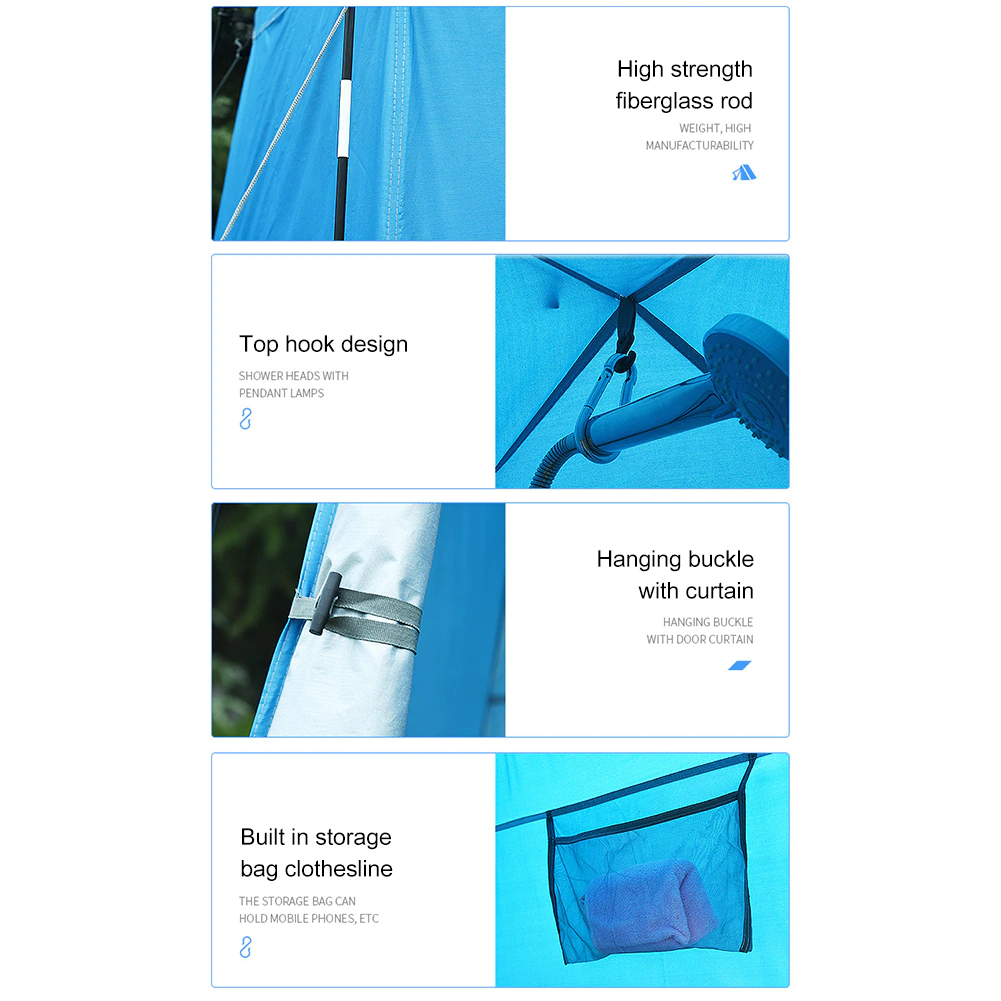 Cheap Goat Tents Portable Outdoor Shower Tent Privacy Shower Bath Change Clothes Tent Camp Toilet Rain Shelter For Fishing Camping Hiking Beach