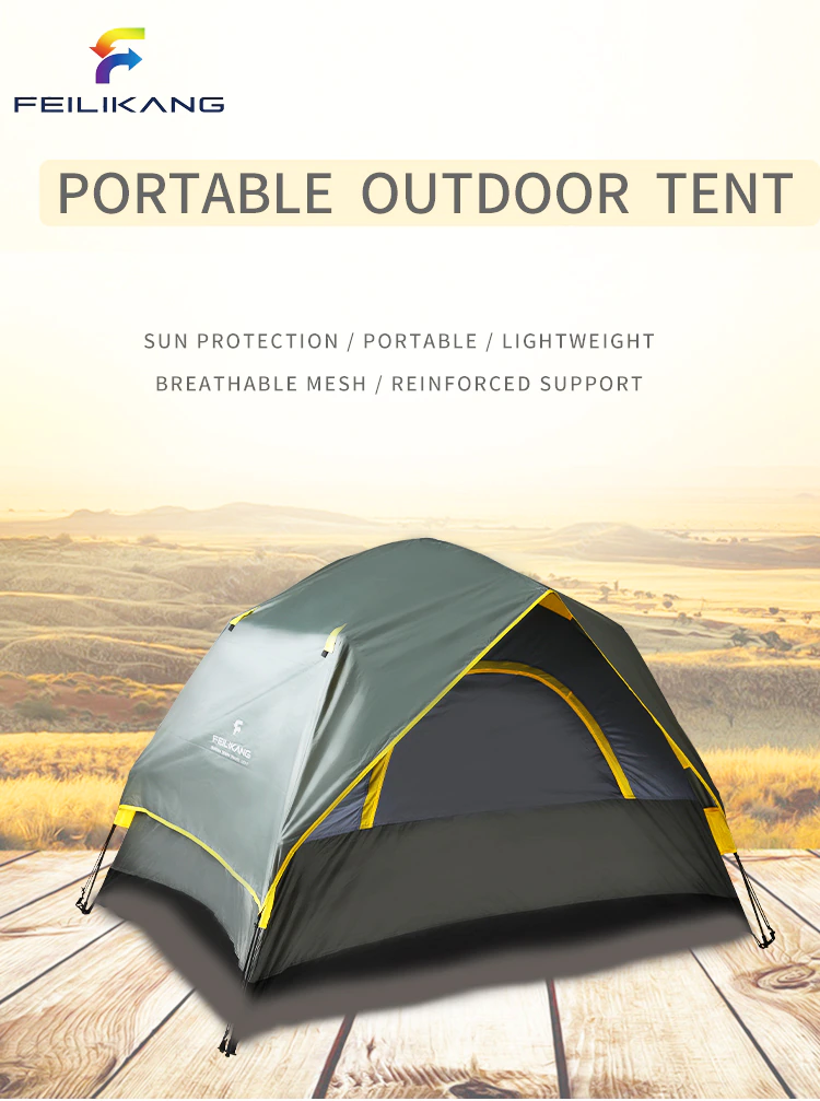 Cheap Goat Tents Portable Outdoor Ultralight Folding Collapsible Windproof Tent Waterproof Tourist Backpacking Tents For Hiking Travel Camping