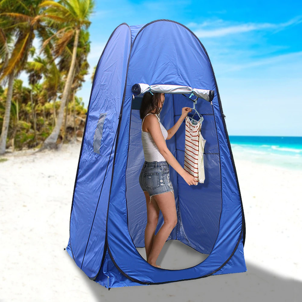 Cheap Goat Tents Portable Pop Up Privacy Tent Outdoor Camping Mobile Shower Automatic Tent Summer Beach Changing Room