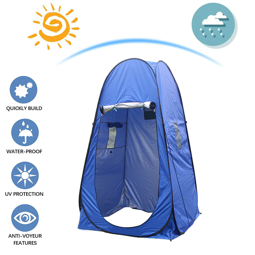 Cheap Goat Tents Portable Pop Up Privacy Tent Outdoor Camping Mobile Shower Automatic Tent Summer Beach Changing Room