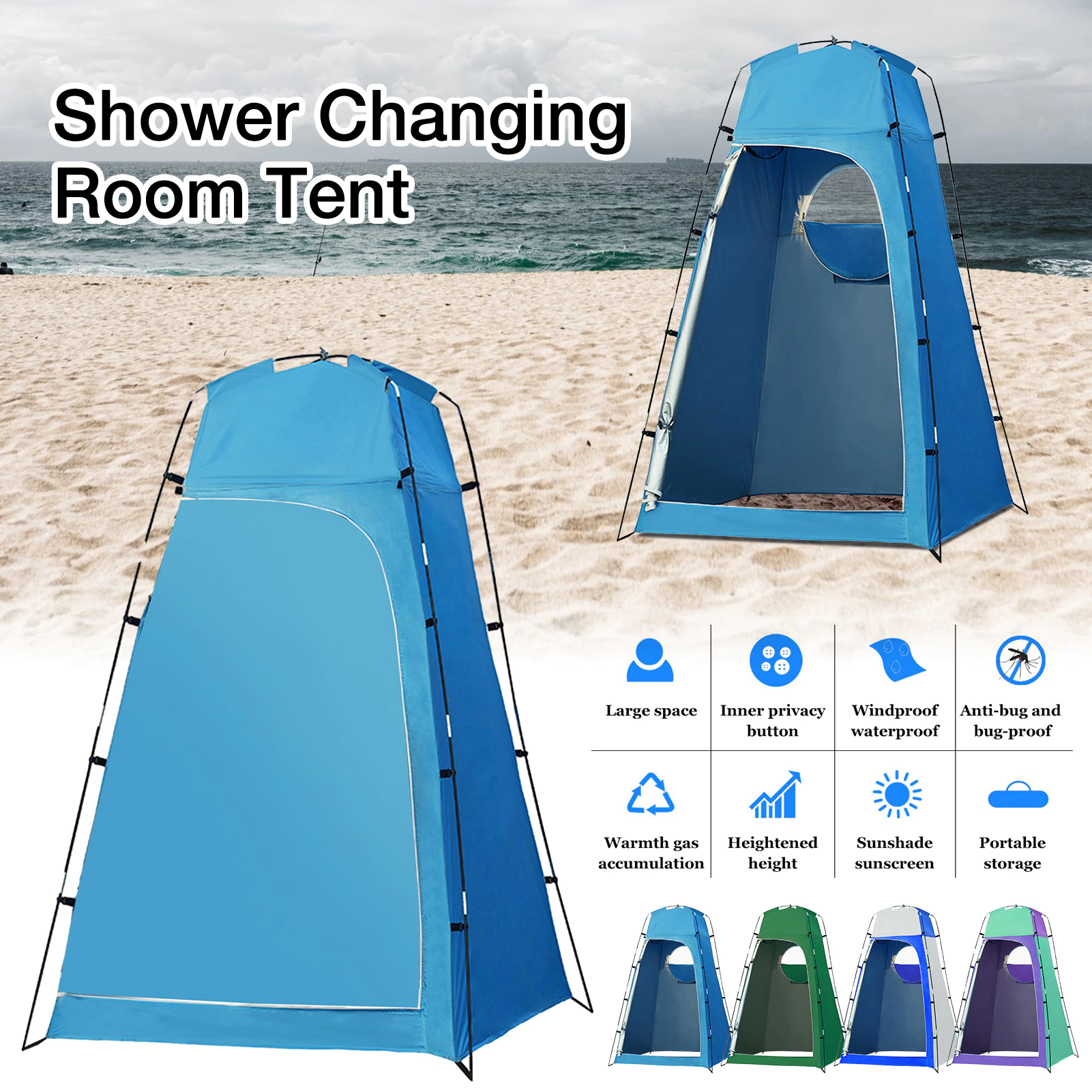 Cheap Goat Tents Portable Privacy Shower Toilet Camping Up Tent Camouflage Room Tent Photography Dressing Changing Outdoor