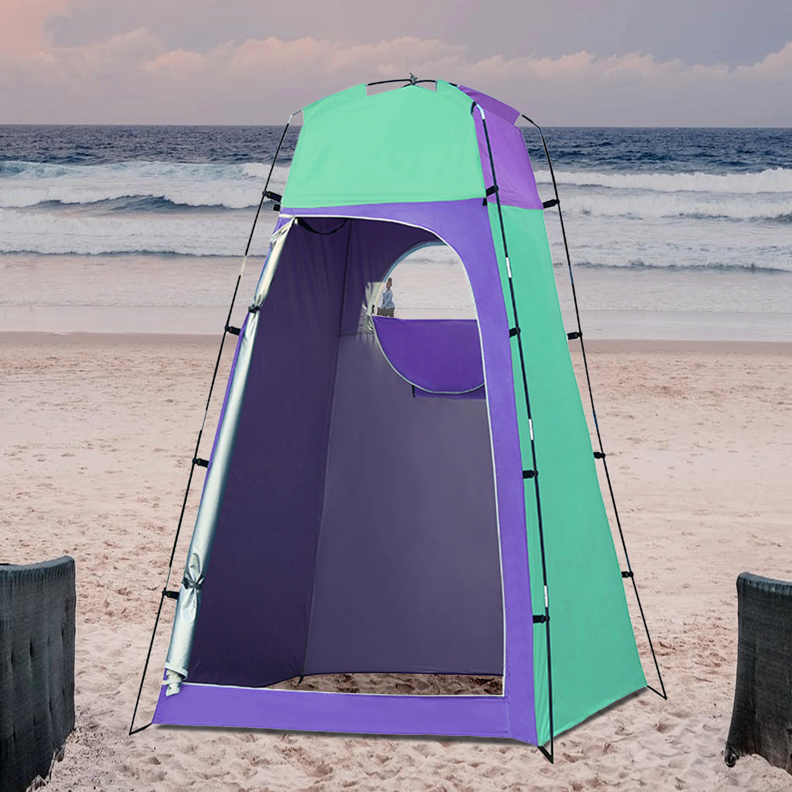 Cheap Goat Tents Portable Privacy Shower Toilet Camping Up Tent Camouflage Room Tent Photography Dressing Changing Outdoor