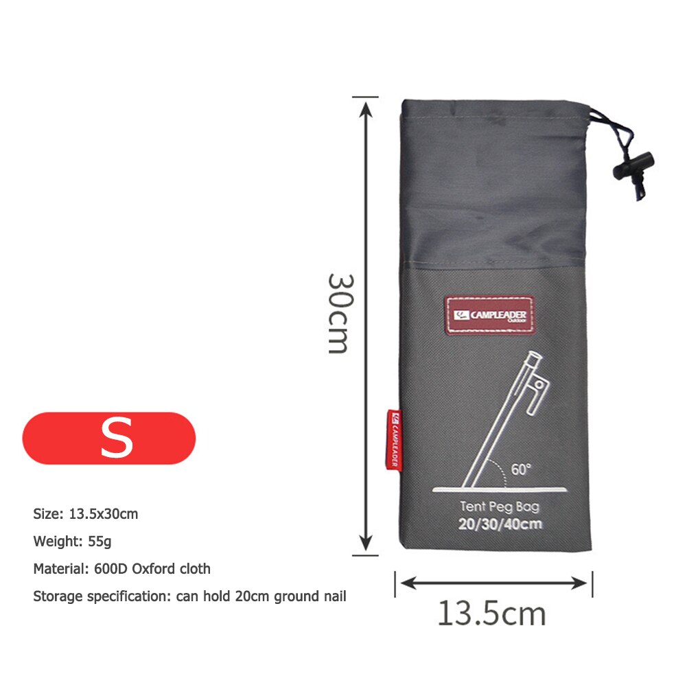 Cheap Goat Tents Portable Tent Pegs Bag Hammer Wind Rope Buckles Tent Nail Stake Storage Pouch Pocket For Outdoor Camping Climbing