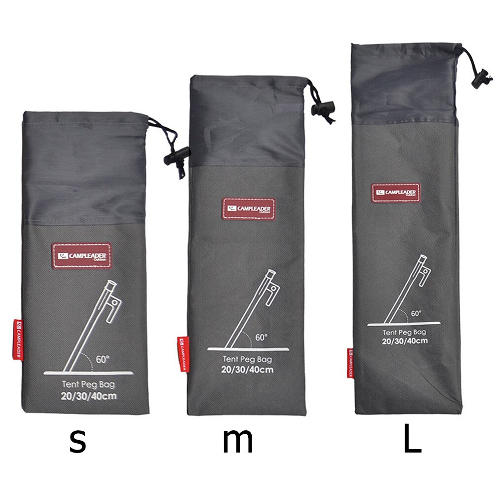 Cheap Goat Tents Portable Tent Pegs Bag Hammer Wind Rope Buckles Tent Nail Stake Storage Pouch Pocket For Outdoor Camping Climbing