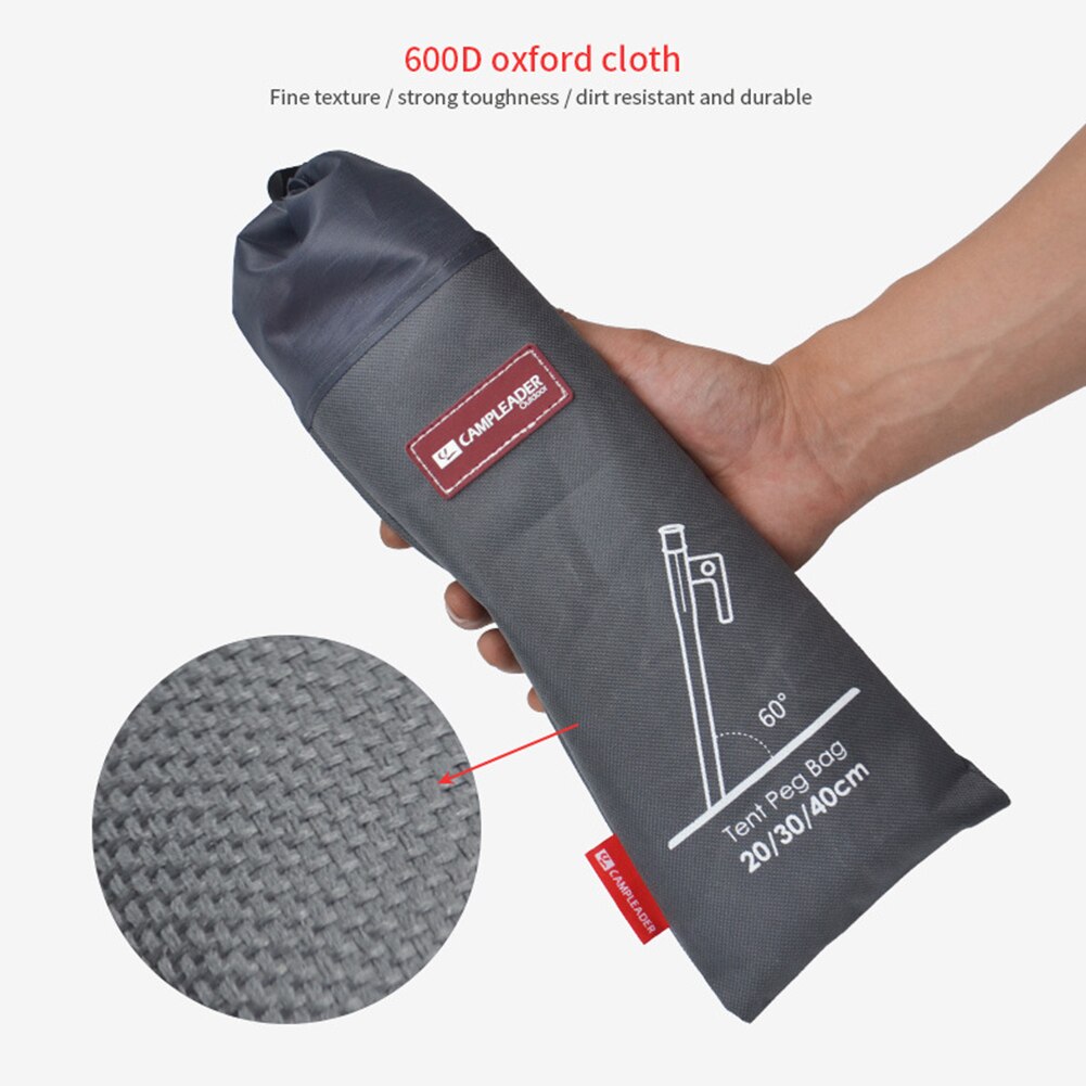 Cheap Goat Tents Portable Tent Pegs Bag Hammer Wind Rope Buckles Tent Nail Stake Storage Pouch Pocket For Outdoor Camping Climbing