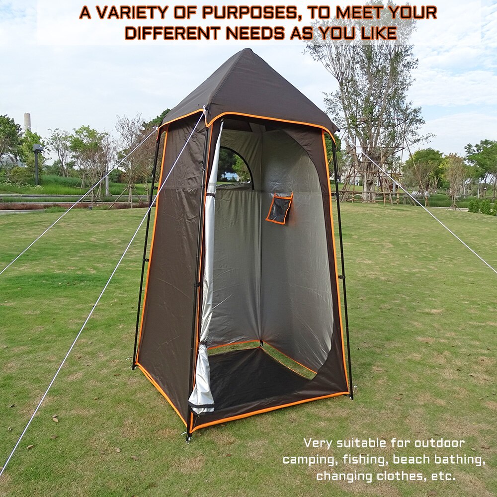 Cheap Goat Tents Portable Toilet Shower Tent Waterproof Outdoor Camping Hiking Beach Shelter Fishing Tents Tourism Privacy Dressing Changing Room