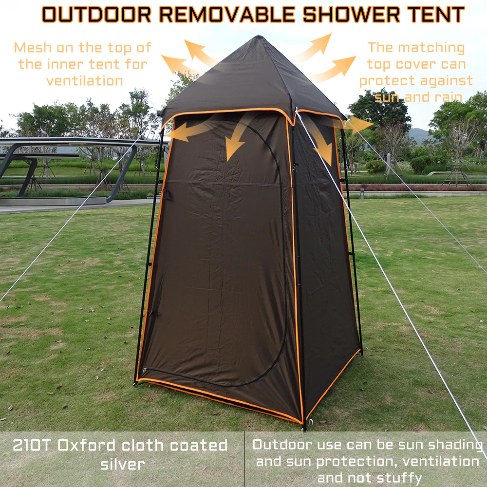 Cheap Goat Tents Portable Toilet Shower Tent Waterproof Outdoor Camping Hiking Beach Shelter Fishing Tents Tourism Privacy Dressing Changing Room