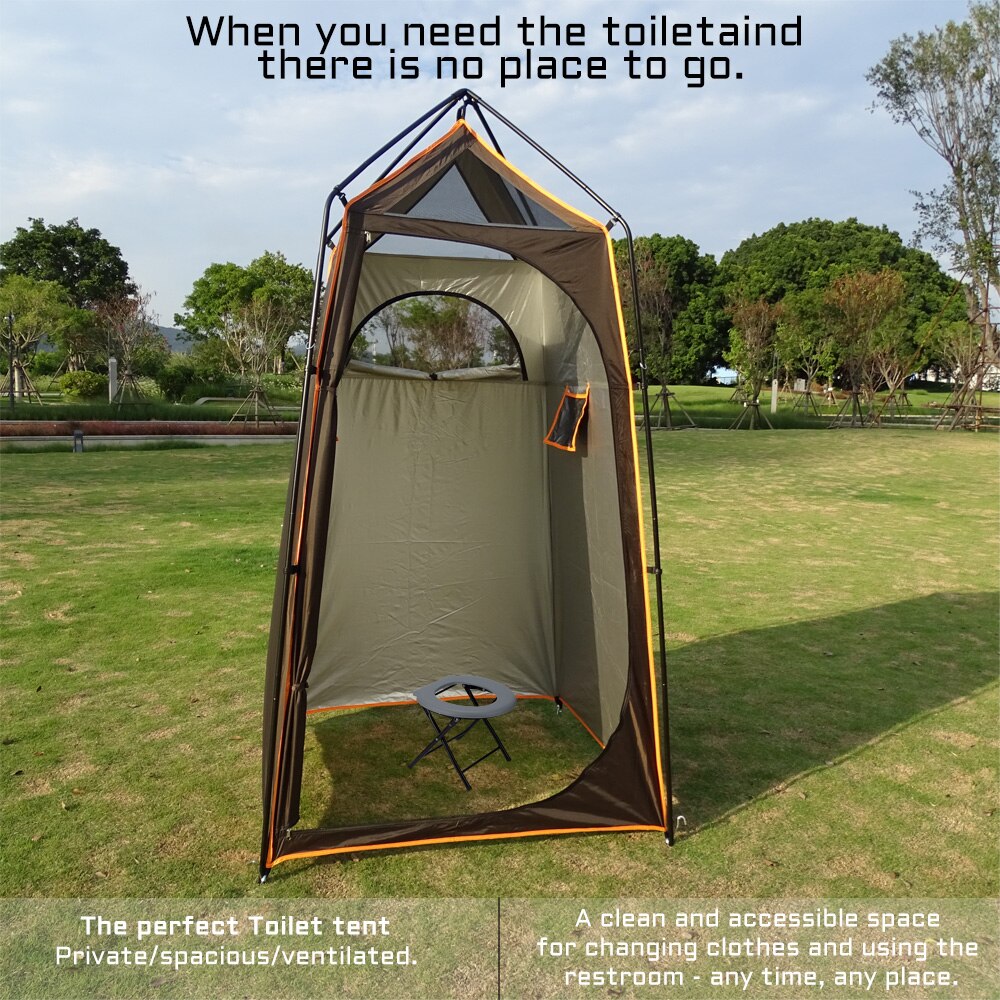 Cheap Goat Tents Portable Toilet Shower Tent Waterproof Outdoor Camping Hiking Beach Shelter Fishing Tents Tourism Privacy Dressing Changing Room